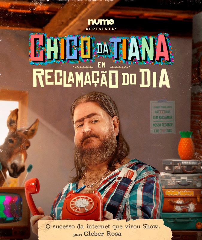 Show de “Chico da Tiana em: Reclamação do Dia” acontecerá em 19 de agosto, no Teatro Temec