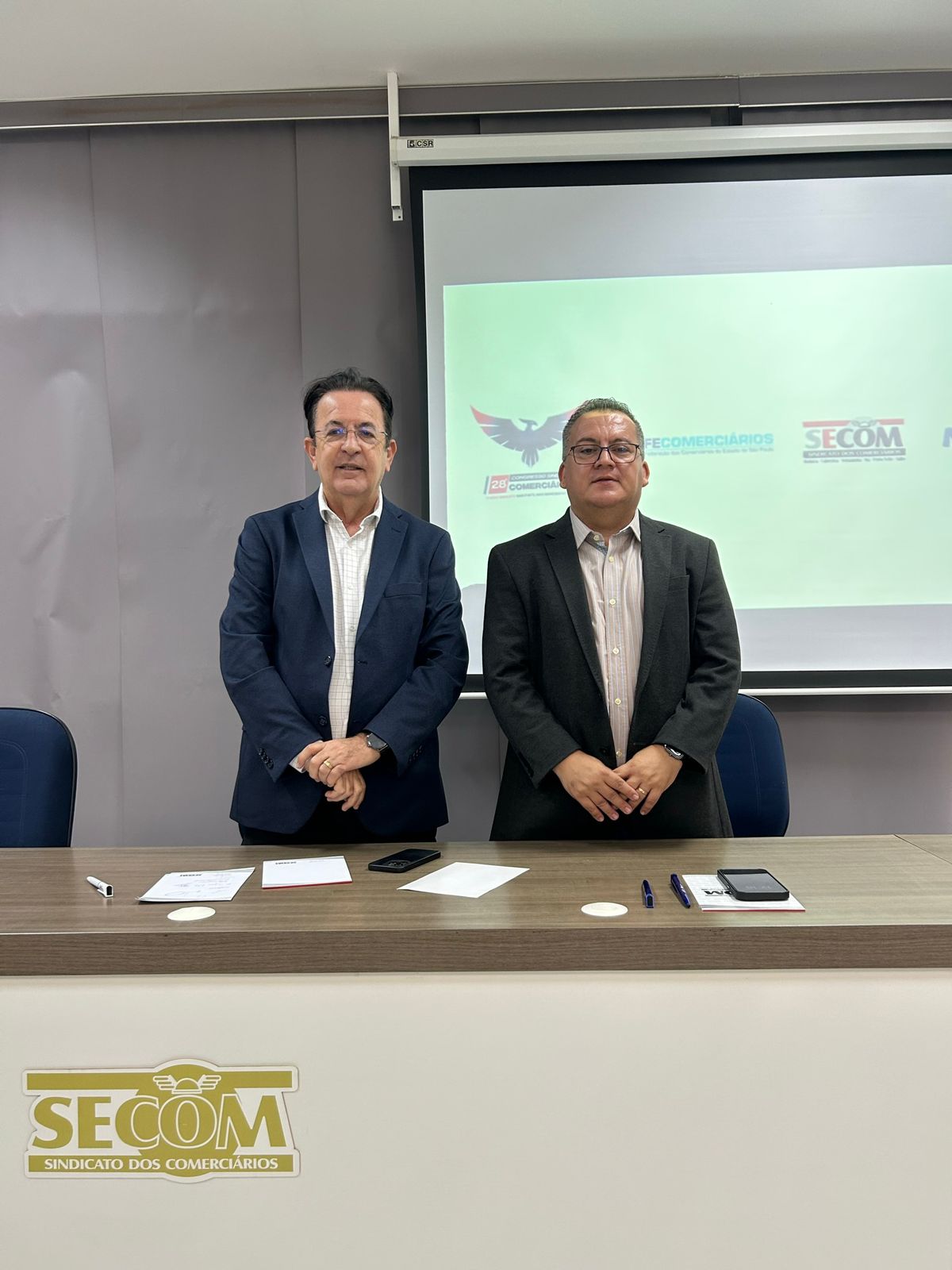 SECOM recebe a visita do presidente da Fecomerciários e deputado federal Luiz Carlos Motta em Itu