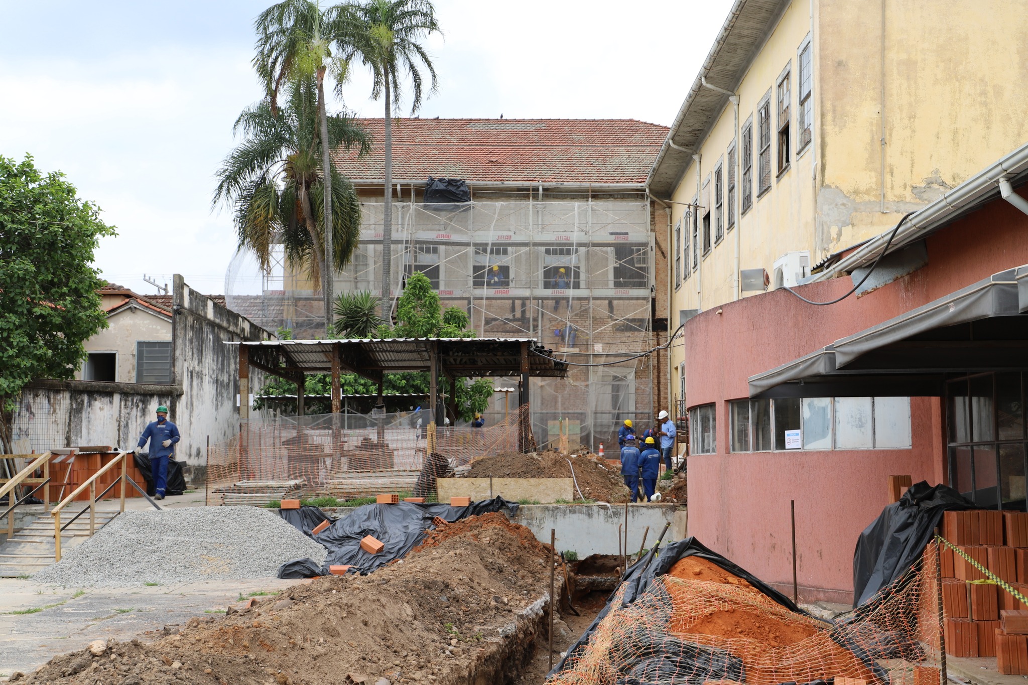 OBRAS – Restauro espaço Almeida Júnior continuam à todo vapor