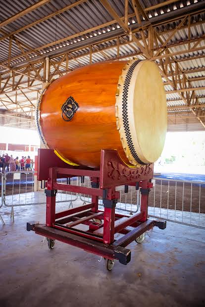 Odaiko Image Maior Odaiko do Brasil e da América Latina é instalado no Parque Maeda ...