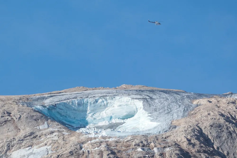 Europa perdeu até 10% do gelo nas montanhas dos Alpes em 2023, diz Organização Meteorológica Mundial