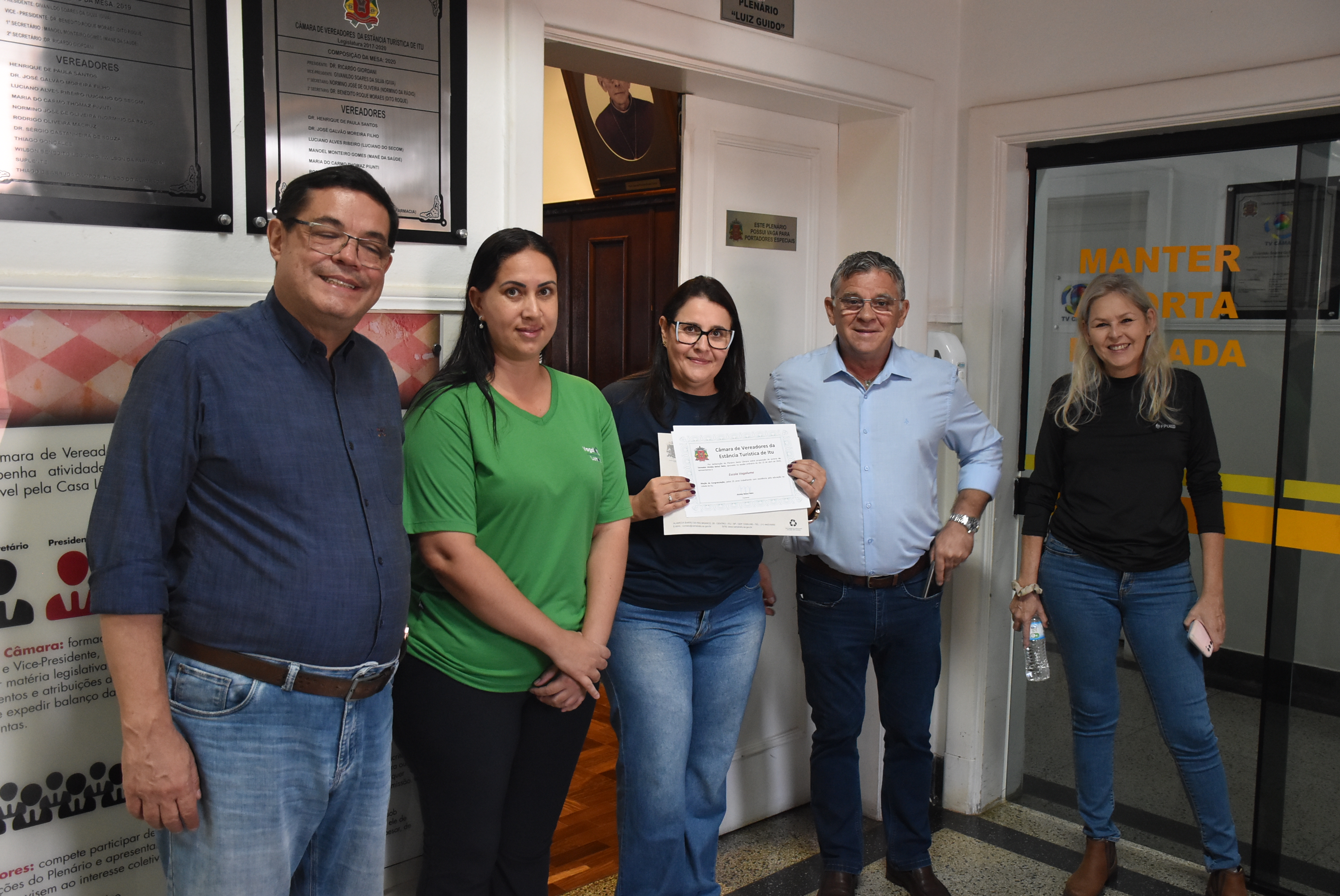 Escola Vagalume visita a Câmara de Itu