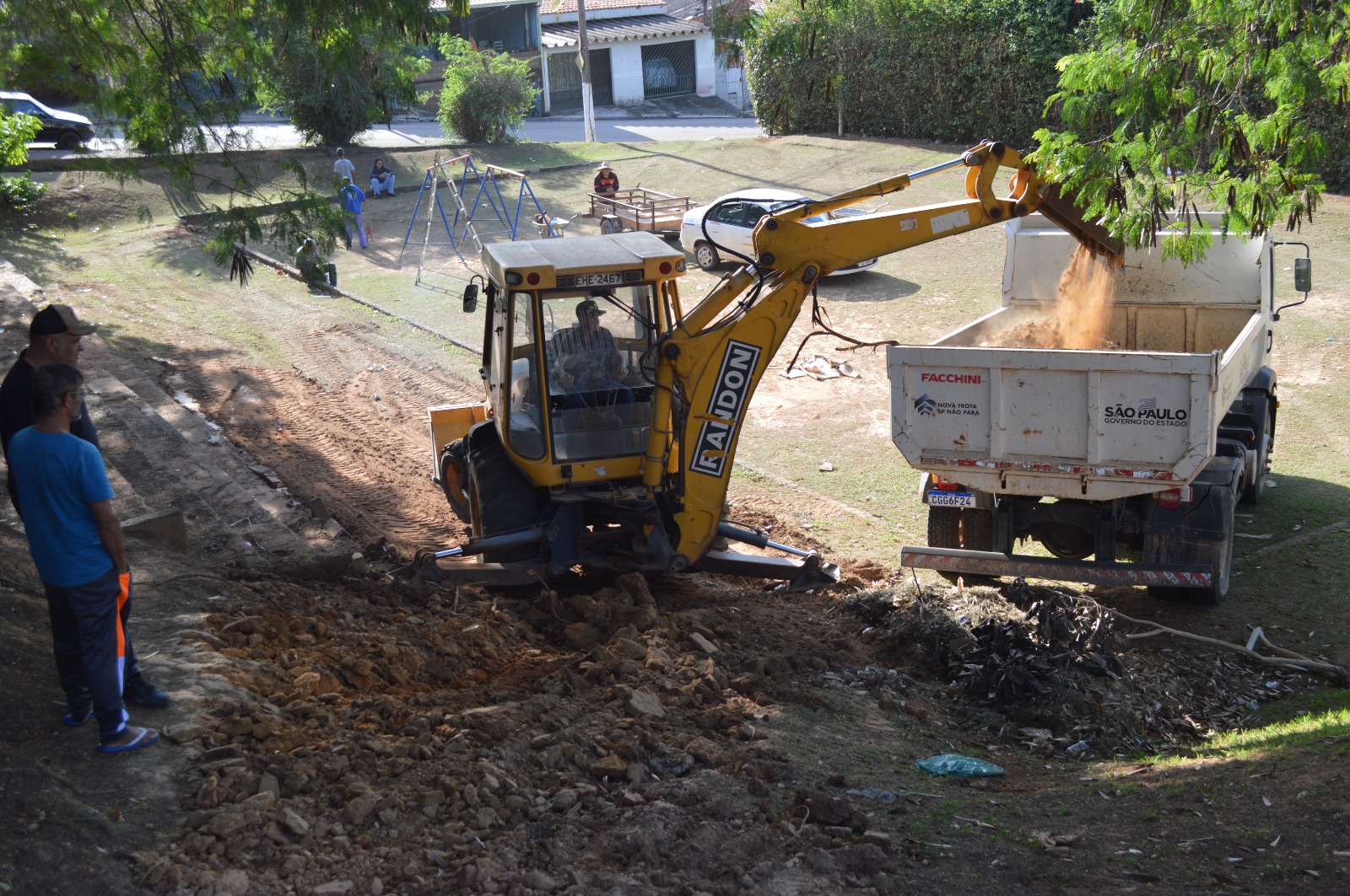 Área de lazer do Ginásio Dirceu Cordeiro no Cidade Nova recebe manutenção