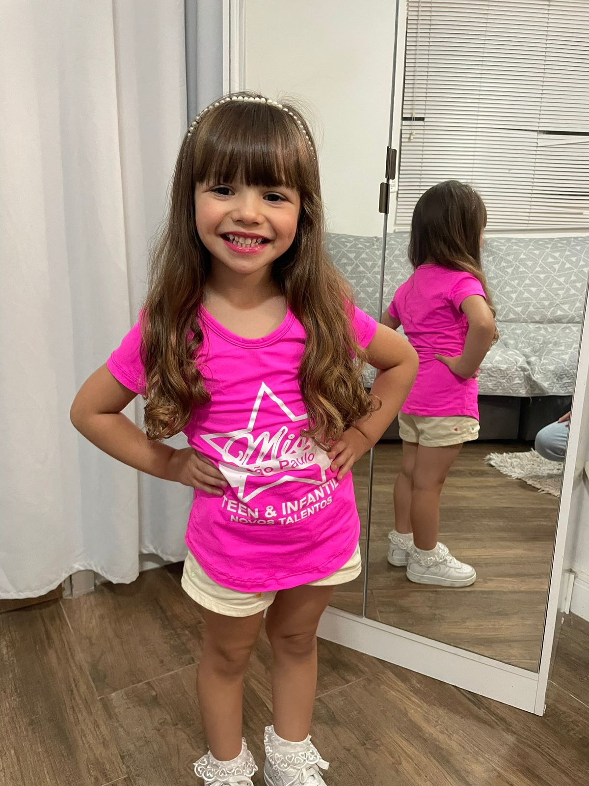 Modelo mirim de Itu, de apenas 4 anos, vence concurso e vai para a final do Miss São Paulo Infantil