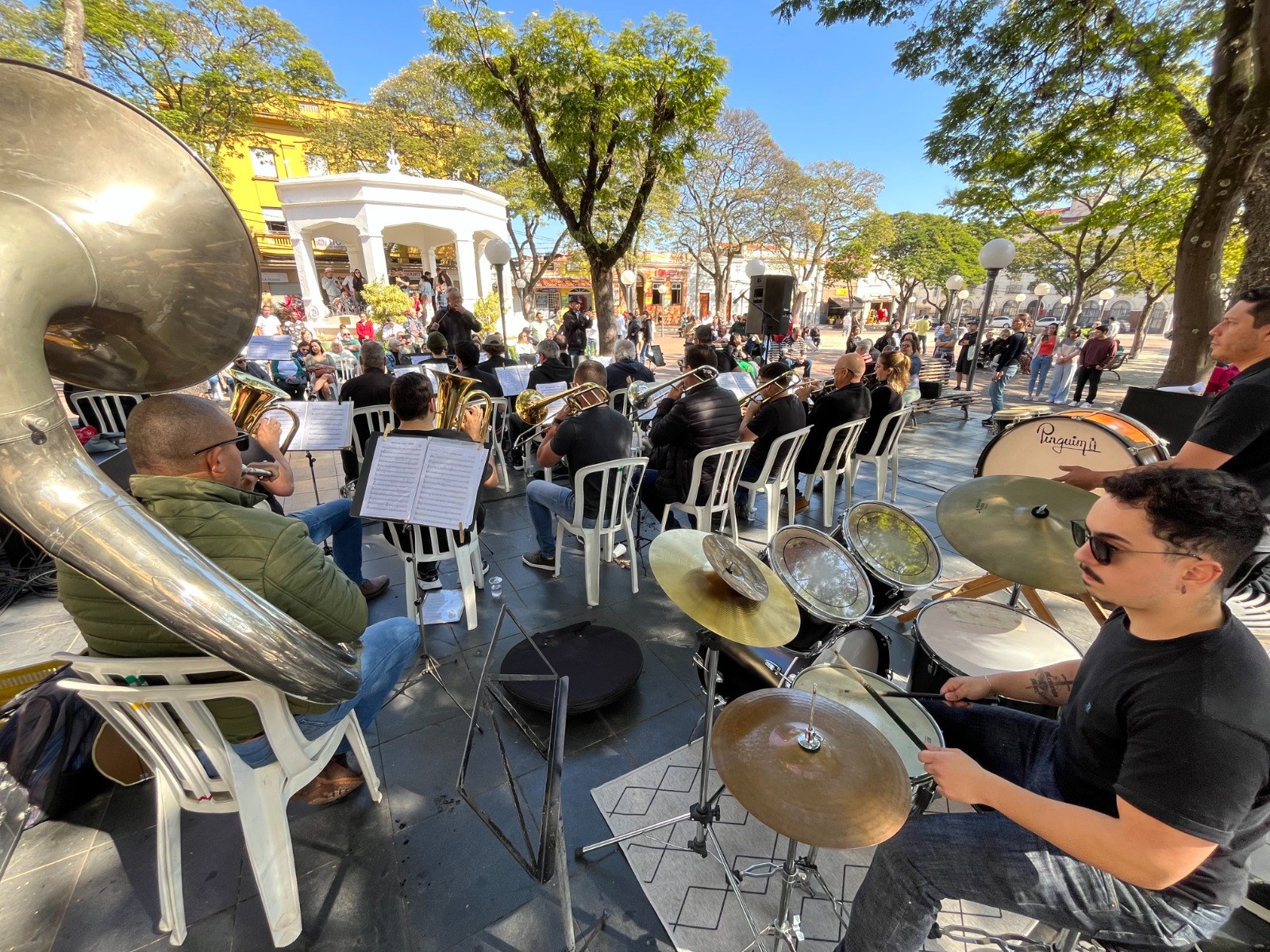 Banda do Carmo se apresenta no projeto Vem pro Coreto em Itu