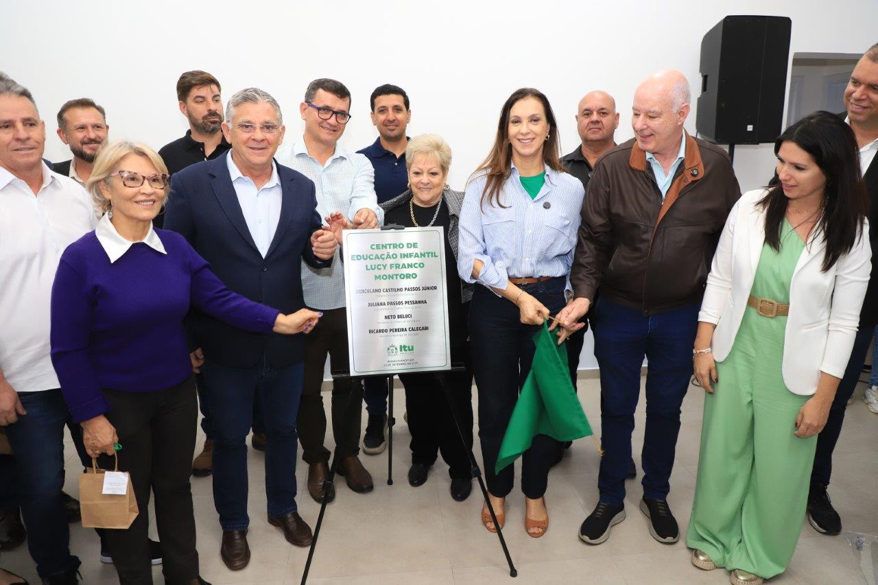 Creche Lucy Franco Montoro é reinaugurada como Centro de Educação Infantil em Itu