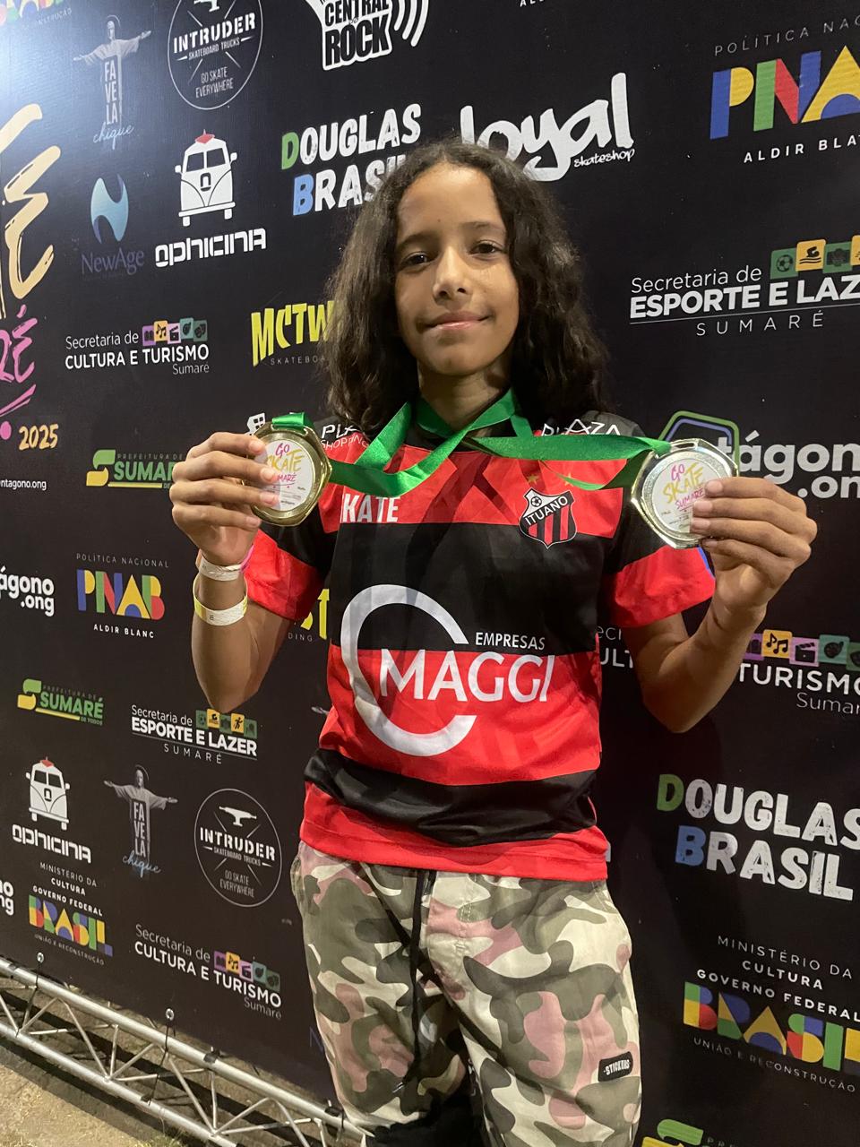 Skatista do Ituano conquista dois pódios no Festival Go Skate Sumaré 2025