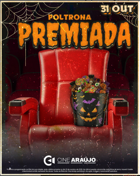 Cine Araújo Itu entra no clima de Halloween com programação especial e ingressos promocionais