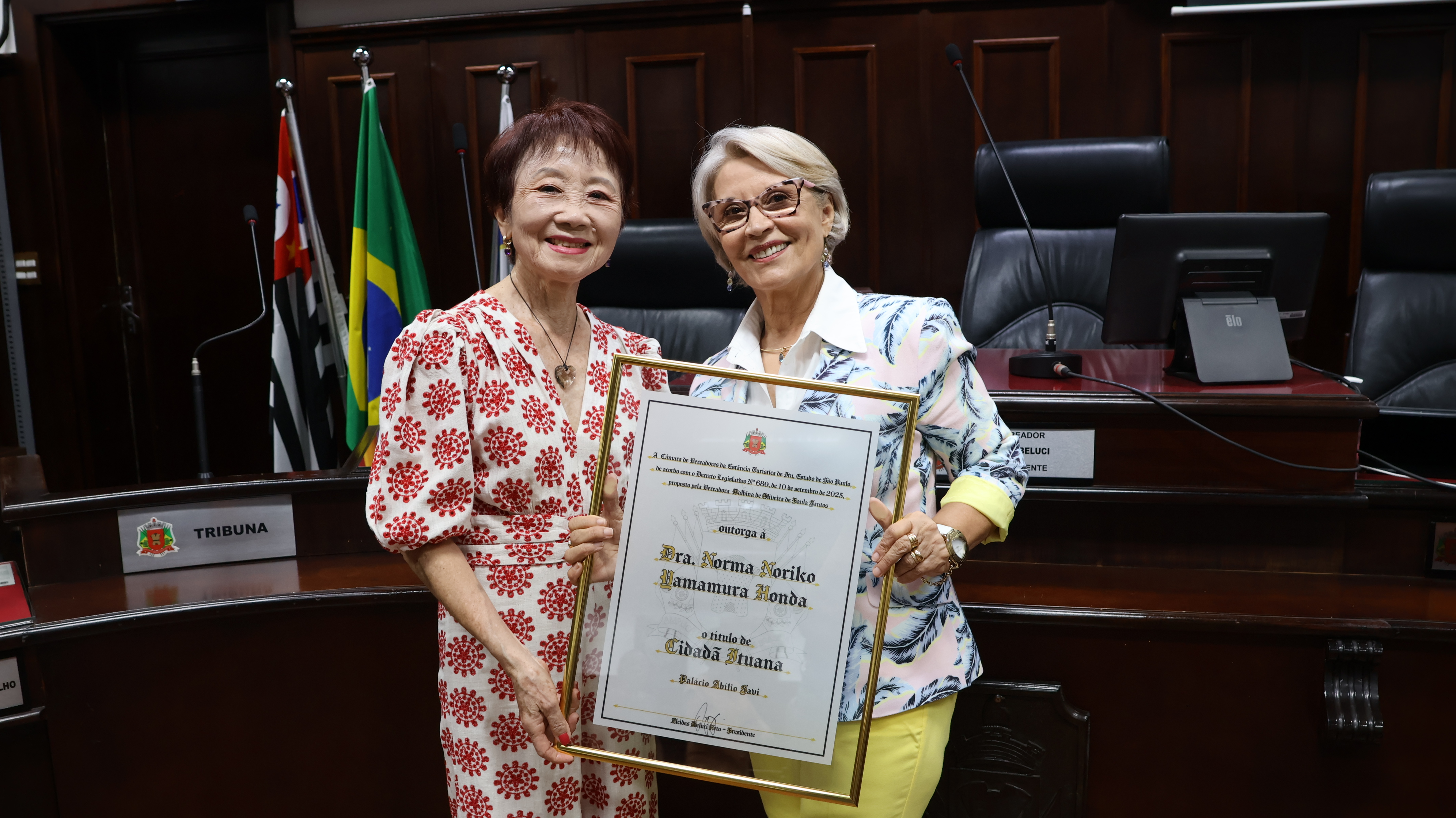 Dra. Norma Honda é homenageada com Título de Cidadania Ituana