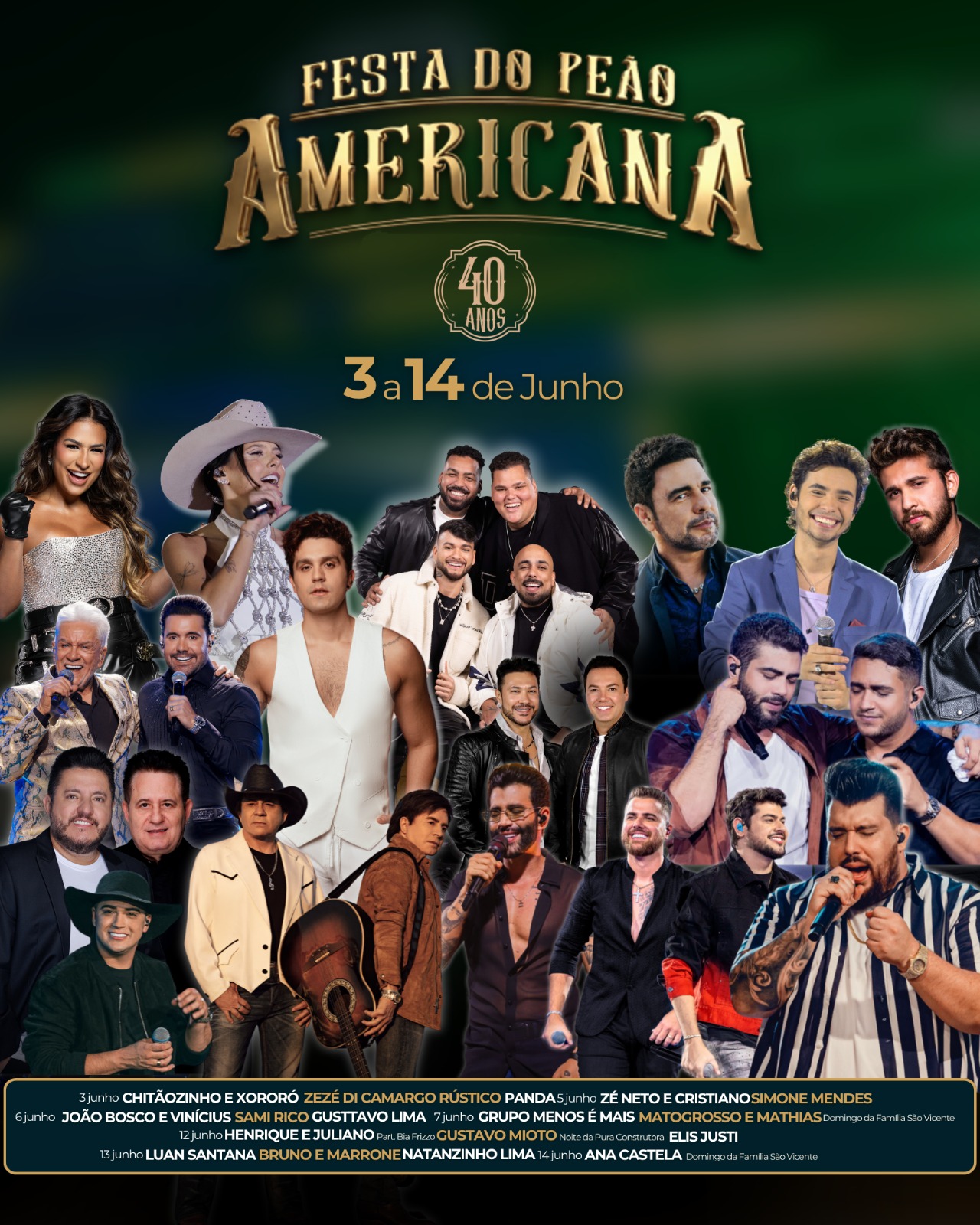 Festa do Peão de Americana celebra 40 anos com edição histórica em 2026